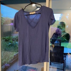 Small Blue Criss Cross shirt